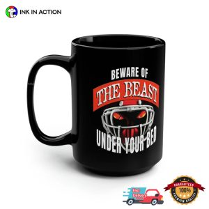 Beware Of The Beast Under Your Bed Virginia Tech College Football Mug 3