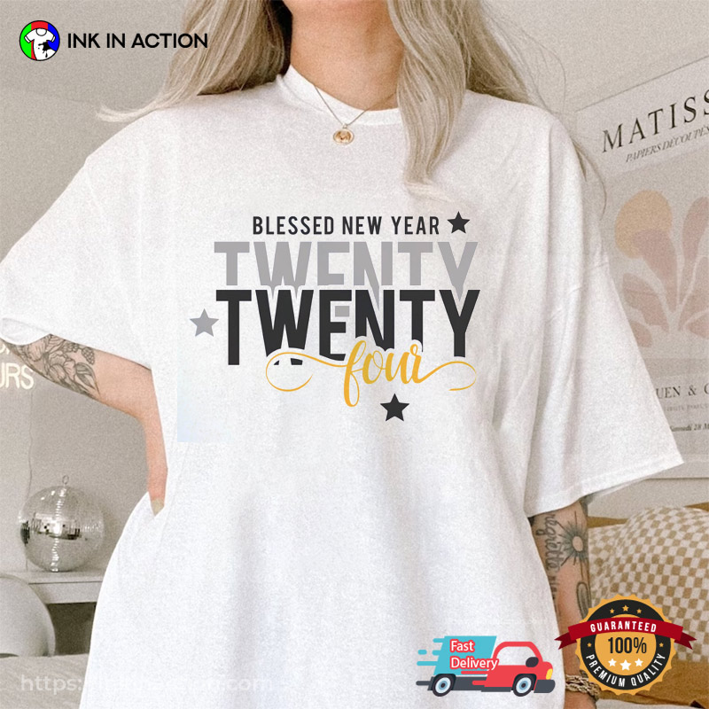 Bless New Year Twenty Twenty Four Holiday T-shirt