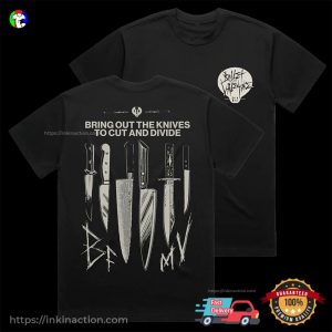 Bring Out The Knives Black Bullet For My Valentine Tour Shirt