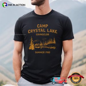 Camp Crystal Lake Counselor Summer 1980 Friday the 13th T Shirt