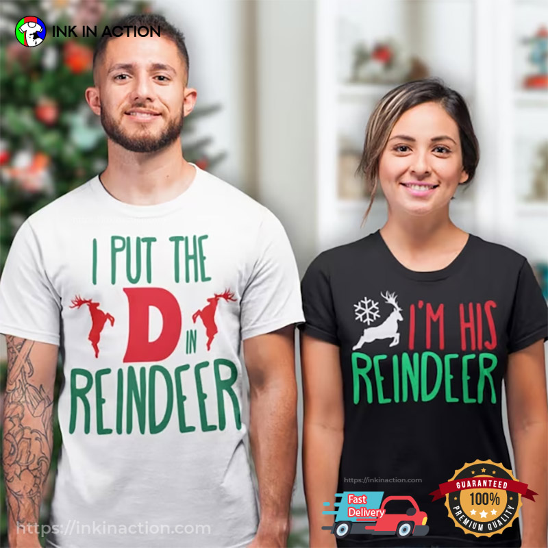 Christmas Matching Husband Wife Tees, National Couples Day Merch