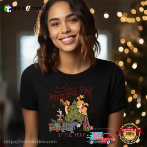 Christmas Wonderful Time Of The Year Winnie The Pooh And Friends T-shirt