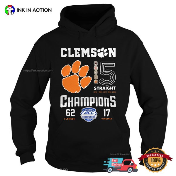 Clemson Tigers Champions 2019 Football T-Shirt