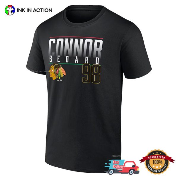 Connor Bedard Ice Hockey Star Blackhawks T-Shirt