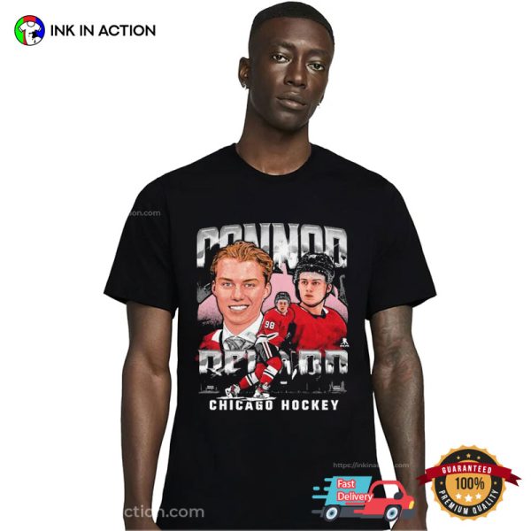 Connor Bedard Super Star Chicago Hockey Fanart Tee