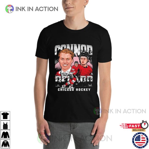 Connor Bedard Super Star Chicago Hockey Fanart Tee