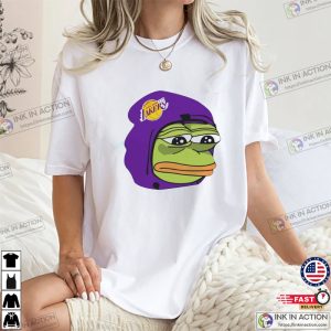 Cool Los Angeles Lakers Sad Pepe The Frog Shirt 1