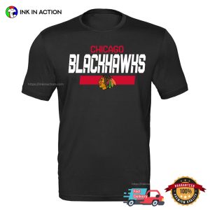 Customized Chicago Blackhawks Ice Hockey T-Shirt
