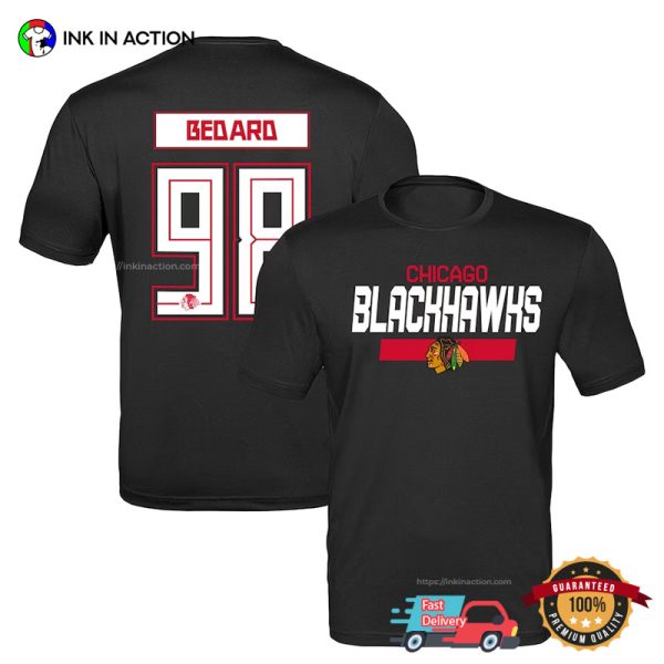 Customized Chicago Blackhawks Ice Hockey T-Shirt