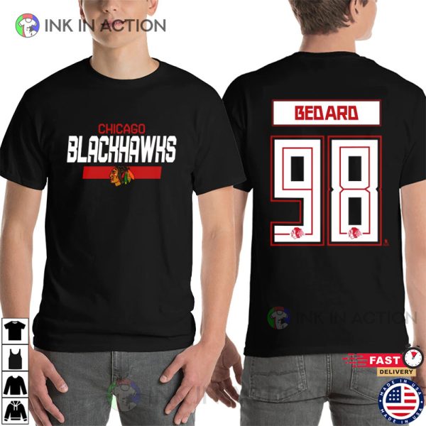 Customized Chicago Blackhawks Ice Hockey T-Shirt