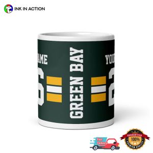 Customized green bay football Coffee Cup 3