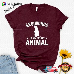 Cute Groundhog Is My Spirit Animal T Shirt 2