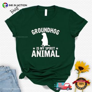 Cute Groundhog Is My Spirit Animal T Shirt 3