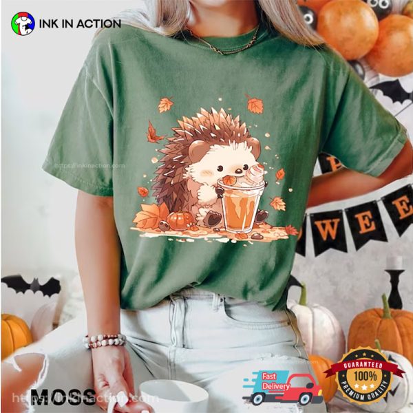 Cute Hedgehog Fall Season Comfort Colors Tee