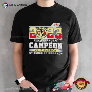 Del Apertura Campeon Club America Grandes De Corazon 2023 T Shirt 3