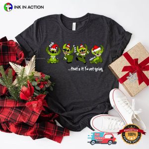Disney Green Stitchmas stitch christmas Funny T Shirt 3