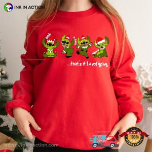 Disney Green Stitchmas Stitch Christmas Funny T-shirt