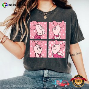 Disney Lovely Piglet Portrait Cartoon T Shirt 2