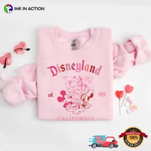 Disneyland Valentine Est 1955 California T-shirts About Love