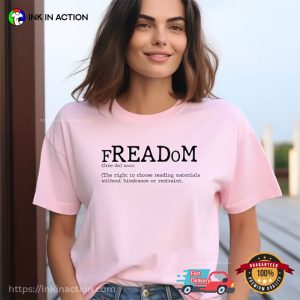 FREADom Definition Bookish Funny T Shirt 2