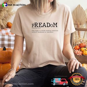 FREADom Definition Bookish Funny T Shirt 3