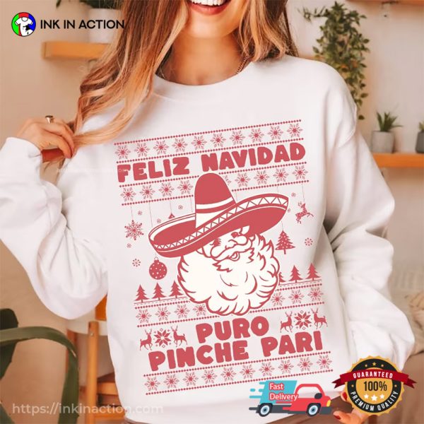 Feliz Navidad Spanish Ugly Christmas T-shirt