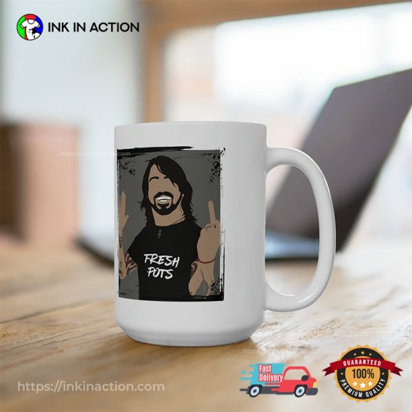 Foo Fighters Dave Grohl Fresh Pots Graphic Art Cup