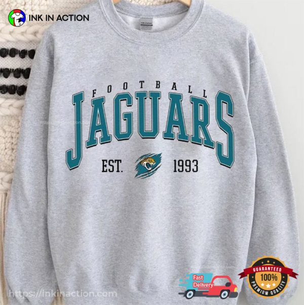 Football Jaguars Jasonville Est 1993 NFL T-Shirt