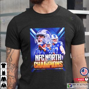 Football Team detroit lions nfc north champions 2023 Fans Tee 2