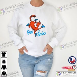 Fox in Socks Funny Graphic T-Shirt