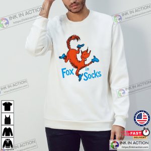 Fox in Socks Funny Graphic T-Shirt