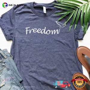 Freedom Celebration T Shirt, National freedom day Merch 1