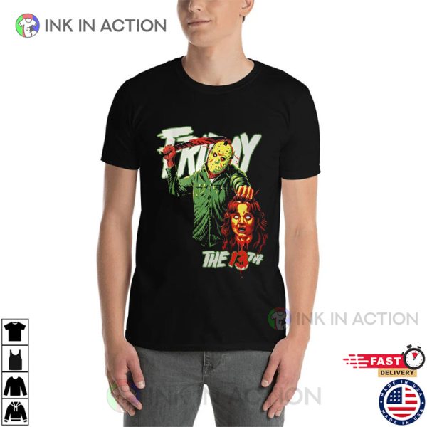 Friday The 13th Jason Slash Scary Animation T-Shirt