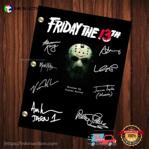 Friday The 13th Script Signatures Poster 1