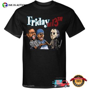 Funny Horror Movie Friday The 13th Artwork Graphic T Shirt 2