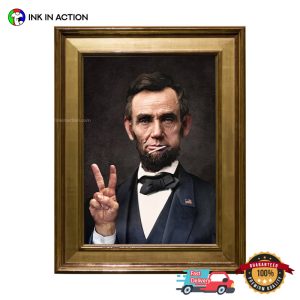 Funny Portrait The President Abraham Lincoln Wall Decor 3