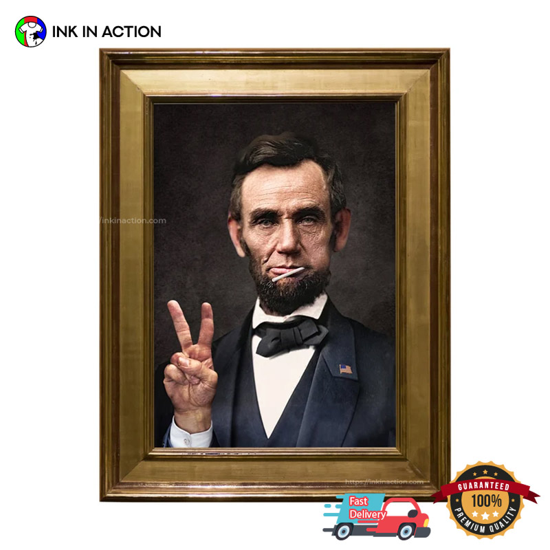 Funny Portrait The President Abraham Lincoln Wall Decor