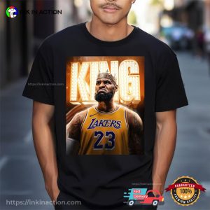 Funny The King lebron graphic tee 4