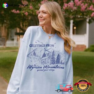 Greetings From Illyrian Mountains A Court Of Thorns And Rosess T-Shirt, Book Lovers Merch