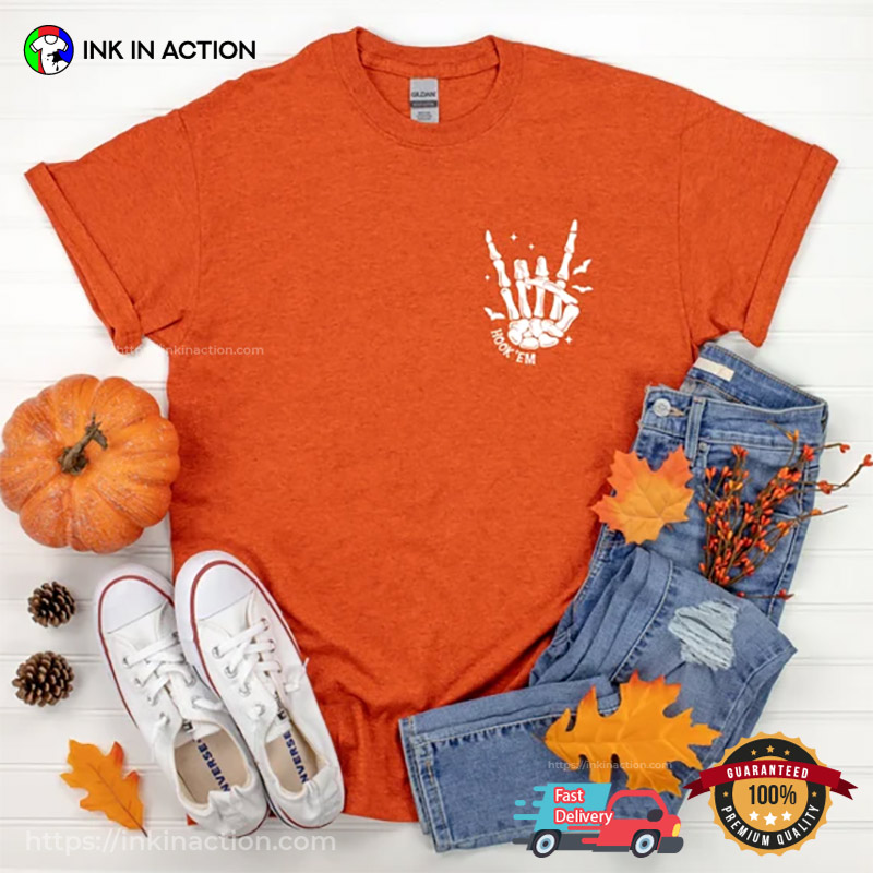 Halloween Texas Hook Em T-shirt