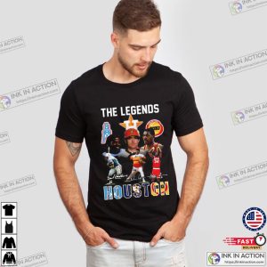 Houston Texans Houston Rockets Houston Astros The Legends Signatures T Shirt 3