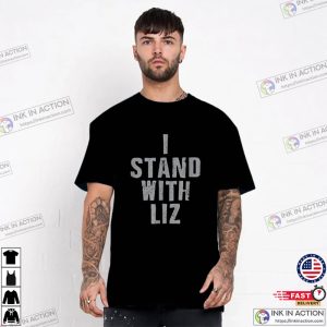 I Stand With Liz Retro Liz Cheney Tee