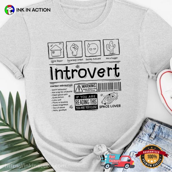 Introvert, Humor Sarcasm, Workout Shirt