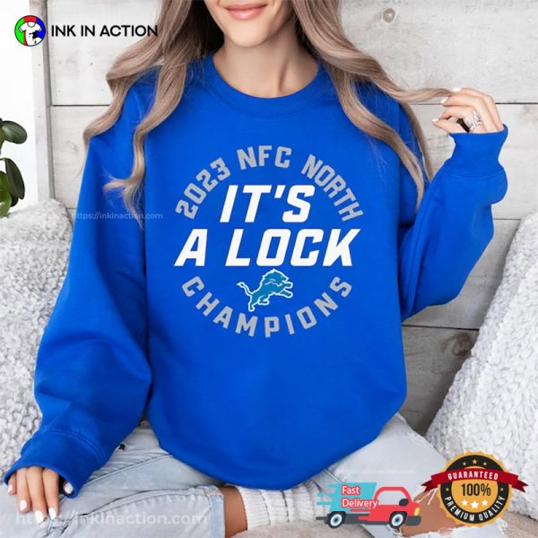 It’s A Lock NFL Champions 2023 Detroit Lions Football T-shirt