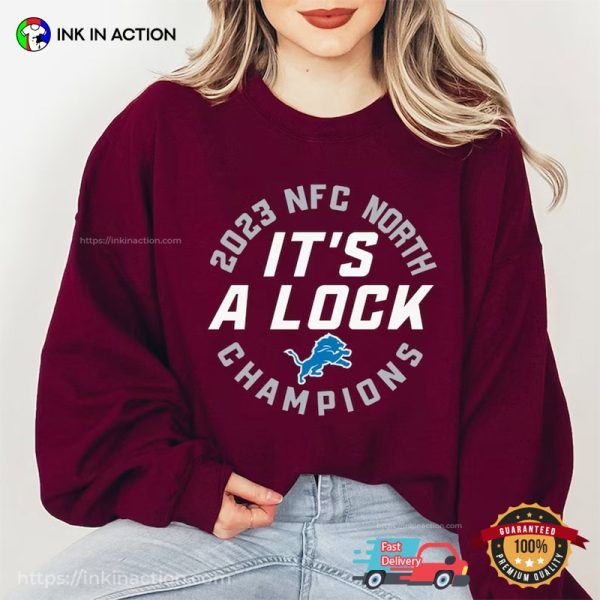 It’s A Lock NFL Champions 2023 Detroit Lions Football T-shirt