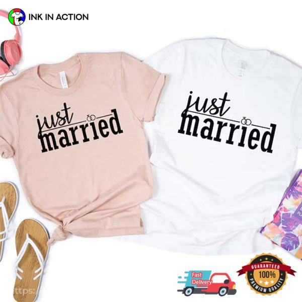 Just Married Wedding Shirt, Happy National Couples Day