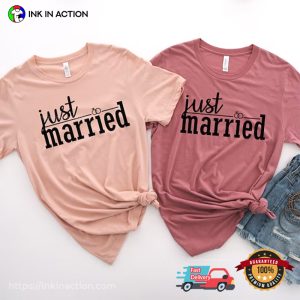 Just Married Wedding Shirt, Happy national couples day 3