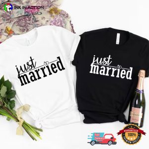 Just Married Wedding Shirt, Happy national couples day 4