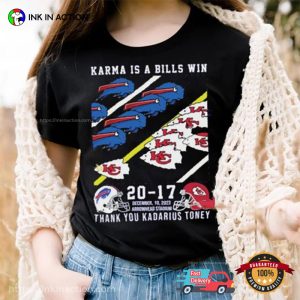 Karma Is A Bills Win Funny Football Buffalo Bills Vs Kansas City Chiefs T-shirt