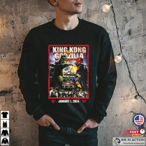 King Kong Vs Godzilla Football Game Date Vintage T-Shirt